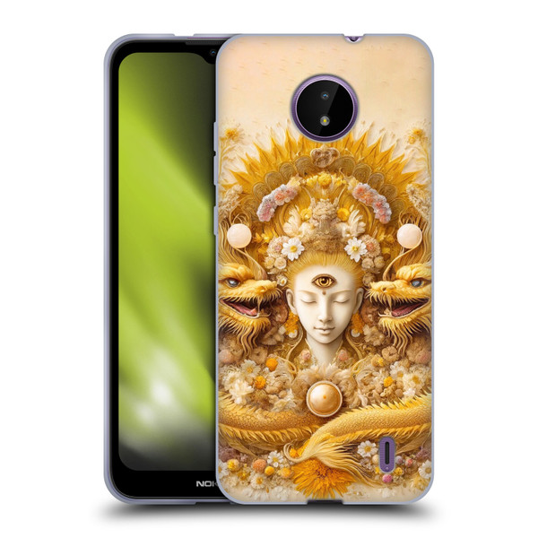 Shambhala Light Visionary Art Celestial Graphics Lucky Dragons Soft Gel Case for Nokia C10 / C20