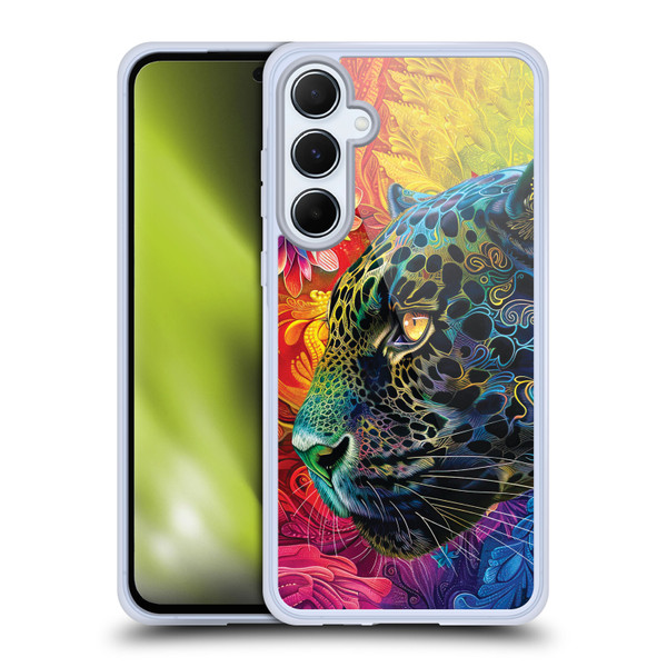 Michael David Ward Animals Wild Tapestry Soft Gel Case for Samsung Galaxy A55 5G