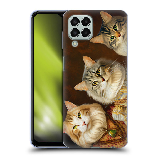 Michael David Ward Animals Fancy Cats Soft Gel Case for Samsung Galaxy M33 (2022)