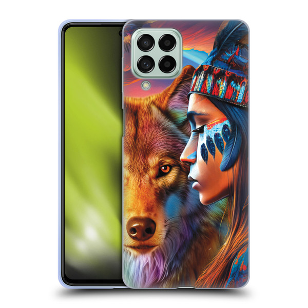 Michael David Ward Animals Wolf Soft Gel Case for Samsung Galaxy M53 (2022)