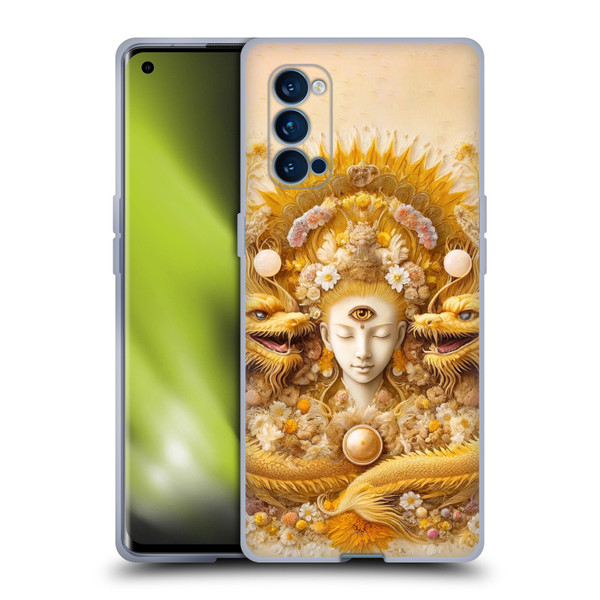 Shambhala Light Visionary Art Celestial Graphics Lucky Dragons Soft Gel Case for OPPO Reno 4 Pro 5G