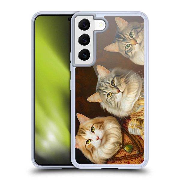 Michael David Ward Animals Fancy Cats Soft Gel Case for Samsung Galaxy S22 5G