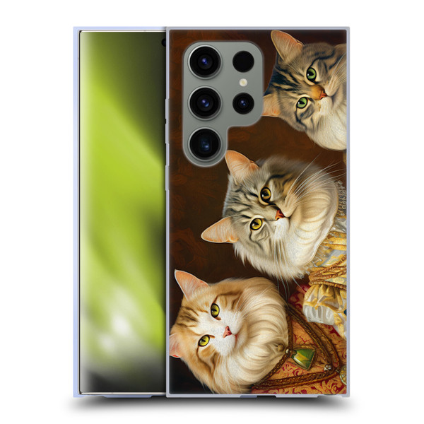 Michael David Ward Animals Fancy Cats Soft Gel Case for Samsung Galaxy S24 Ultra 5G