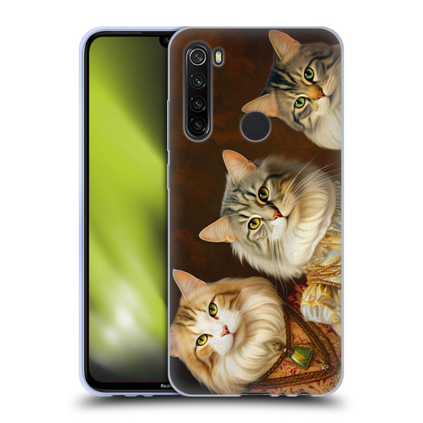 Michael David Ward Animals Fancy Cats Soft Gel Case for Xiaomi Redmi Note 8T