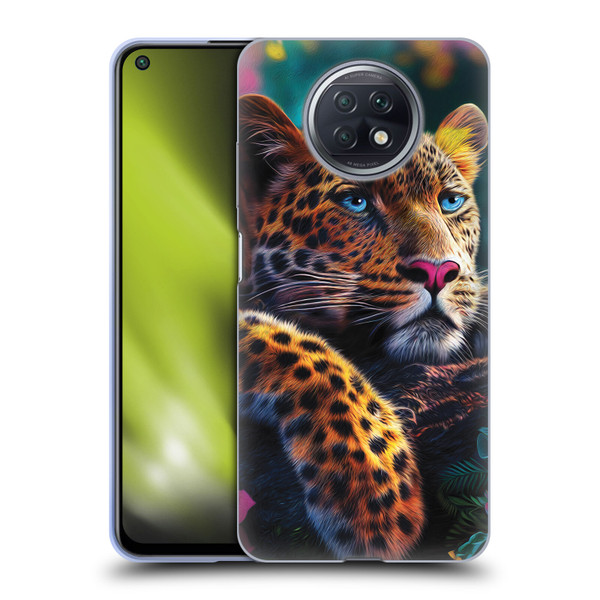 Michael David Ward Animals Reclining Leopard Soft Gel Case for Xiaomi Redmi Note 9T 5G