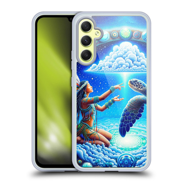 Shambhala Light Visionary Art Celestial Graphics Terrapin Traveler Soft Gel Case for Samsung Galaxy A34 5G