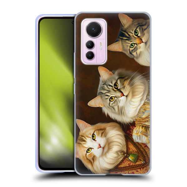 Michael David Ward Animals Fancy Cats Soft Gel Case for Xiaomi 12 Lite