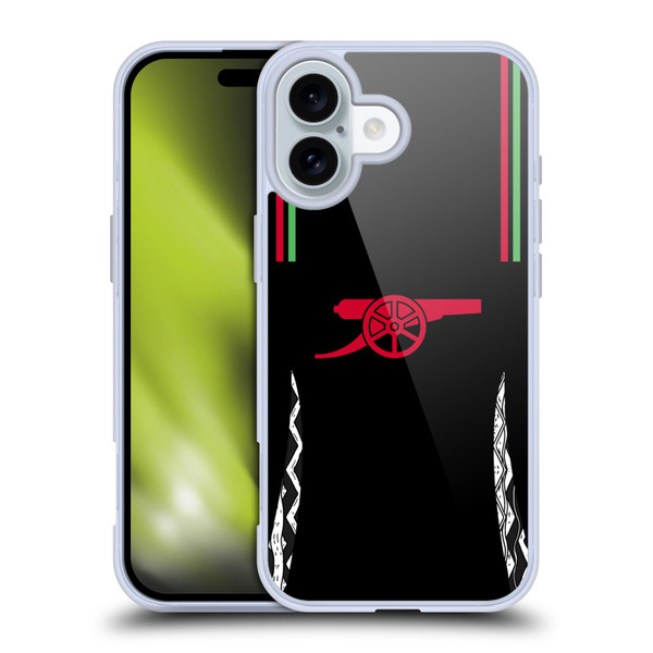 Arsenal FC 2024/25 Kit Away Soft Gel Case for Apple iPhone 16 Arsenal FC 2024/25 Kit Away Soft Gel Case for Apple iPhone 16