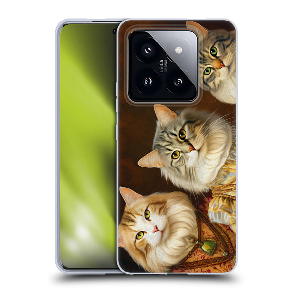 Michael David Ward Animals Fancy Cats Soft Gel Case for Xiaomi 14 Pro