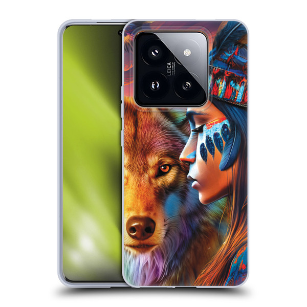 Michael David Ward Animals Wolf Soft Gel Case for Xiaomi 14 Pro