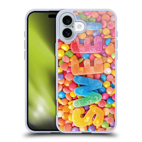 Michael David Ward Fantasy & Whimsical Candies Soft Gel Case for Apple iPhone 16 Plus