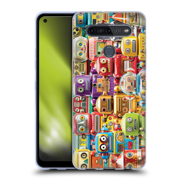 Michael David Ward Fantasy & Whimsical Toy Robots Soft Gel Case for LG K51S