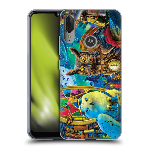 Michael David Ward Fantasy & Whimsical Explorers Soft Gel Case for Motorola Moto E6 Plus