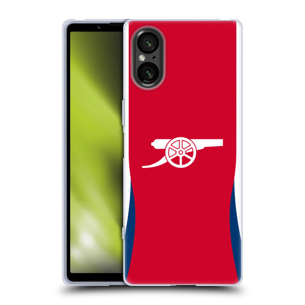 Arsenal FC 2024/25 Kit Home Soft Gel Case for Sony Xperia 5 V 5G