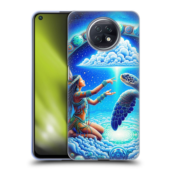 Shambhala Light Visionary Art Celestial Graphics Terrapin Traveler Soft Gel Case for Xiaomi Redmi Note 9T 5G