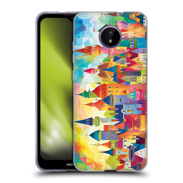 Michael David Ward Fantasy & Whimsical Fairy Tale Castles Soft Gel Case for Nokia C10 / C20