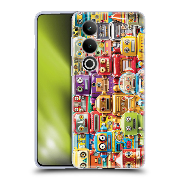 Michael David Ward Fantasy & Whimsical Toy Robots Soft Gel Case for OPPO OnePlus Ace 3V 5G