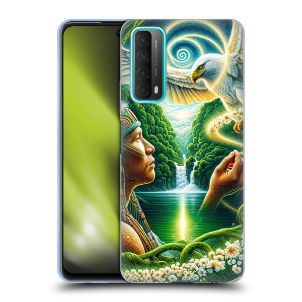 Shambhala Light Visionary Art Ethereal Graphics Daisy Soft Gel Case for Huawei P Smart (2021)