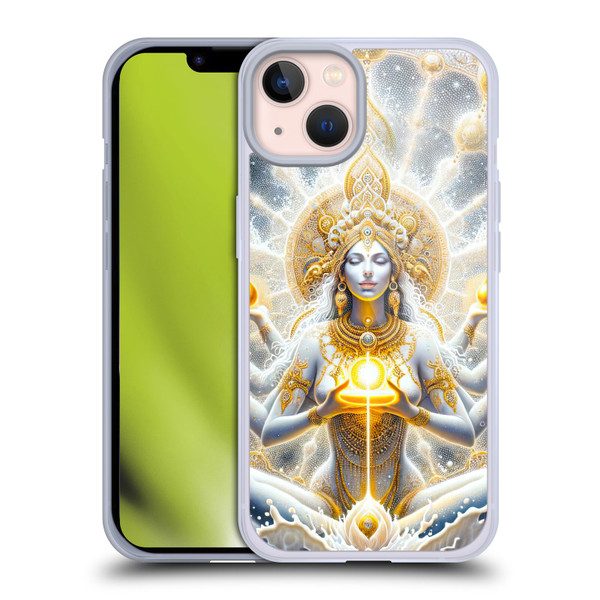 Shambhala Light Visionary Art Ethereal Graphics Goddess Soft Gel Case for Apple iPhone 13