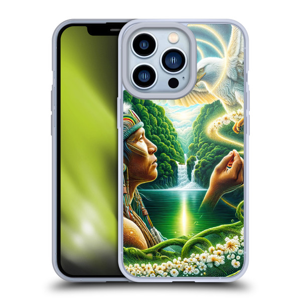 Shambhala Light Visionary Art Ethereal Graphics Daisy Soft Gel Case for Apple iPhone 13 Pro