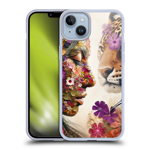 Shambhala Light Visionary Art Ethereal Graphics Flora & Fauna Soft Gel Case for Apple iPhone 14 Plus