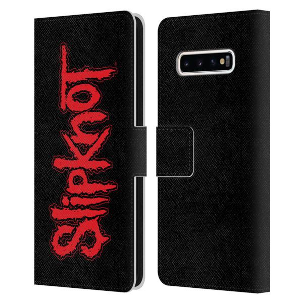 Slipknot Key Art Text Leather Book Wallet Case Cover For Samsung Galaxy S10+ / S10 Plus