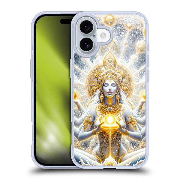 Shambhala Light Visionary Art Ethereal Graphics Goddess Soft Gel Case for Apple iPhone 16