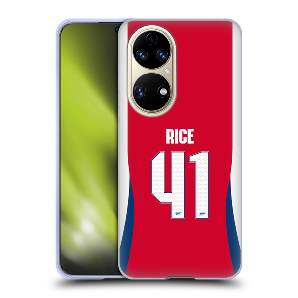 Arsenal FC 2024/25 Players Home Kit Declan Rice Soft Gel Case for Huawei P50