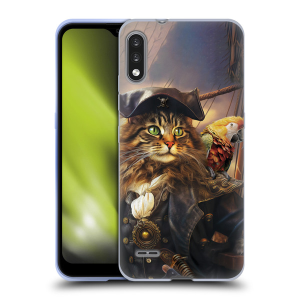 Michael David Ward Humor & Botanicals Captain Cat Soft Gel Case for LG K22