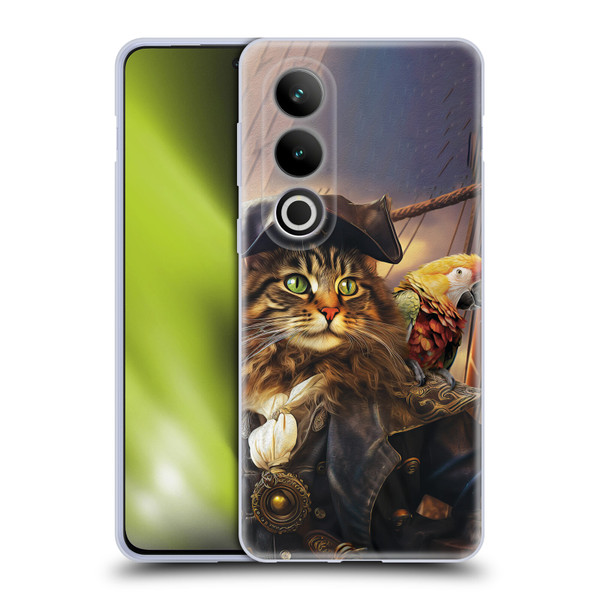Michael David Ward Humor & Botanicals Captain Cat Soft Gel Case for OPPO OnePlus Ace 3V 5G