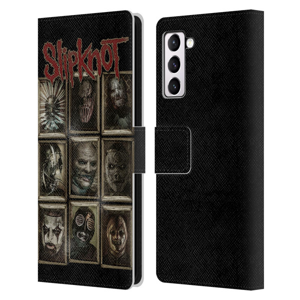 Slipknot Key Art Covered Faces Leather Book Wallet Case Cover For Samsung Galaxy S21+ 5G