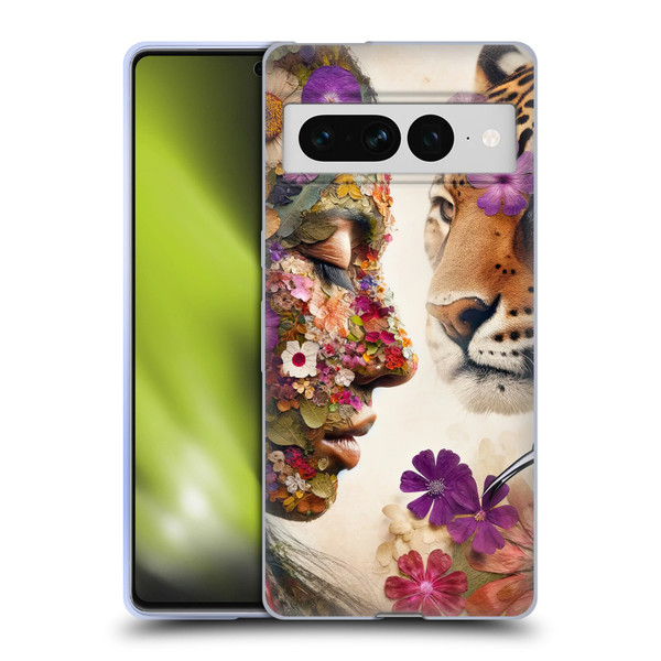 Shambhala Light Visionary Art Ethereal Graphics Flora & Fauna Soft Gel Case for Google Pixel 7 Pro