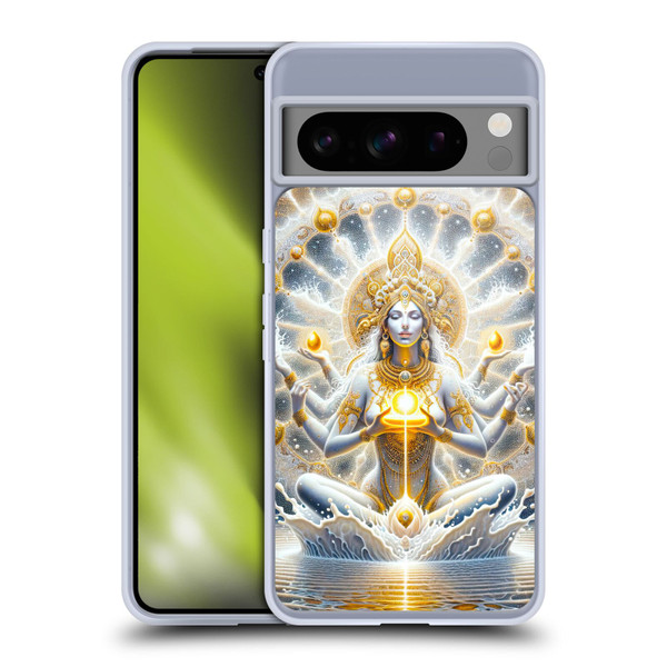 Shambhala Light Visionary Art Ethereal Graphics Goddess Soft Gel Case for Google Pixel 8 Pro