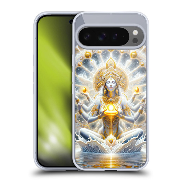 Shambhala Light Visionary Art Ethereal Graphics Goddess Soft Gel Case for Google Pixel 9 Pro XL