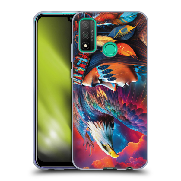 Michael David Ward Psychedelic Art Eagle Soft Gel Case for Huawei P Smart (2020)