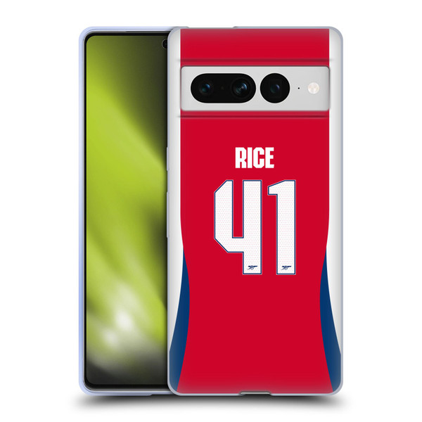 Arsenal FC 2024/25 Players Home Kit Declan Rice Soft Gel Case for Google Pixel 7 Pro