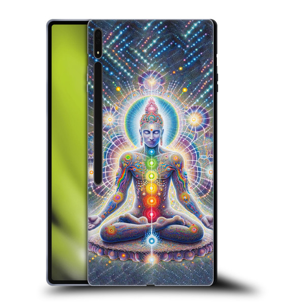 Shambhala Light Visionary Art Ethereal Graphics Chakras Soft Gel Case for Samsung Galaxy Tab S8 Ultra