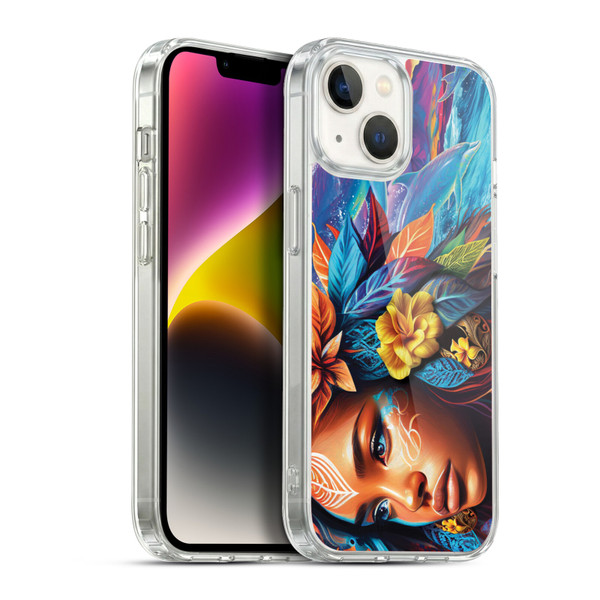 Michael David Ward Psychedelic Art Ocean Spirit Soft Gel Case for Apple iPhone 14