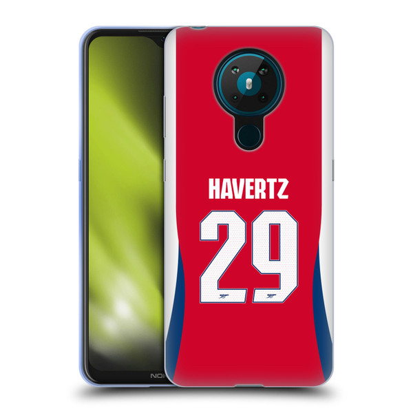 Arsenal FC 2024/25 Players Home Kit Kai Havertz Soft Gel Case for Nokia 5.3