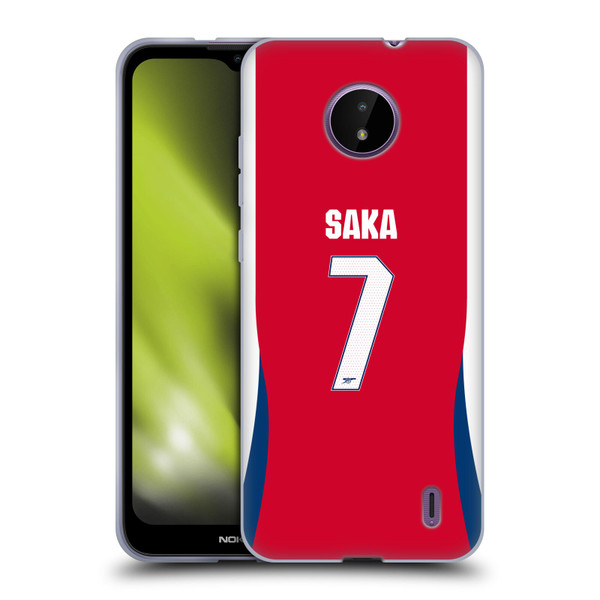 Arsenal FC 2024/25 Players Home Kit Bukayo Saka Soft Gel Case for Nokia C10 / C20