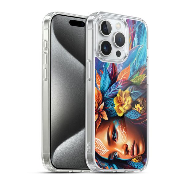Michael David Ward Psychedelic Art Ocean Spirit Soft Gel Case for Apple iPhone 15 Pro & MagSafe