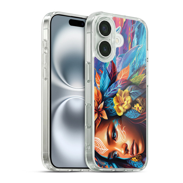 Michael David Ward Psychedelic Art Ocean Spirit Soft Gel Case for Apple iPhone 16 & MagSafe