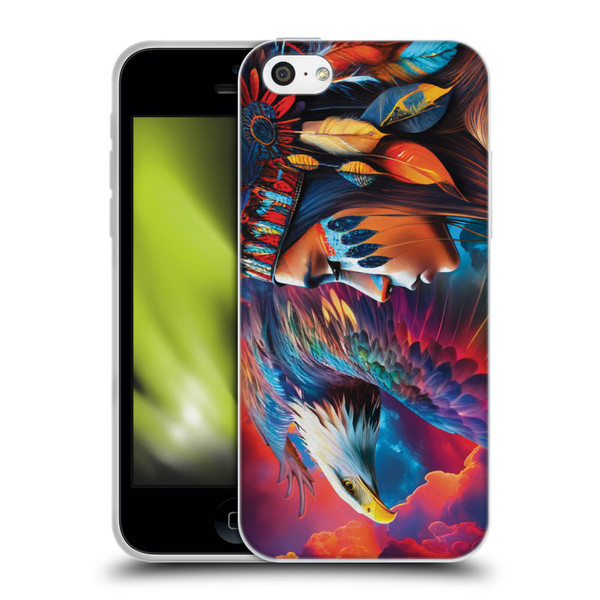 Michael David Ward Psychedelic Art Eagle Soft Gel Case for Apple iPhone 5c