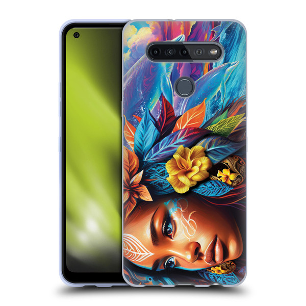 Michael David Ward Psychedelic Art Ocean Spirit Soft Gel Case for LG K51S