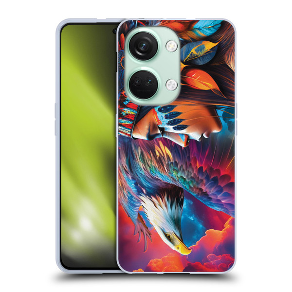 Michael David Ward Psychedelic Art Eagle Soft Gel Case for OnePlus Nord 3 5G