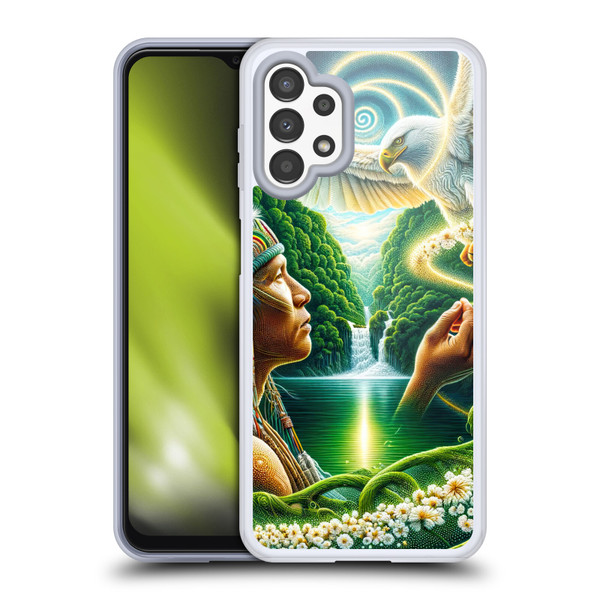 Shambhala Light Visionary Art Ethereal Graphics Daisy Soft Gel Case for Samsung Galaxy A13 (2022)