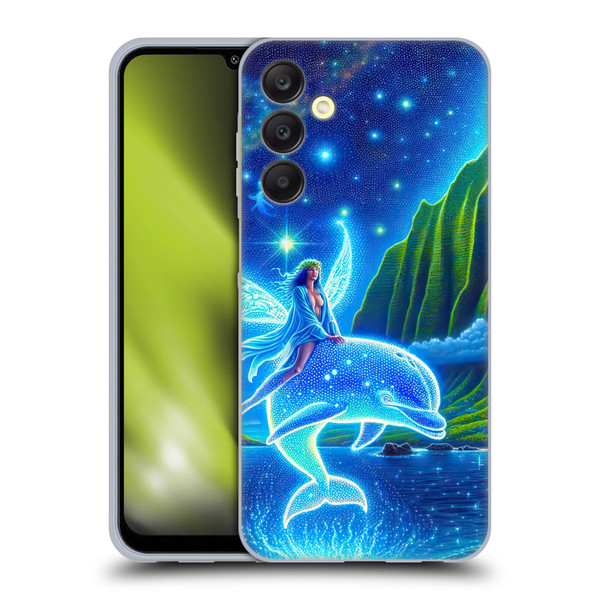 Shambhala Light Visionary Art Ethereal Graphics Dolphins In Dreams Soft Gel Case for Samsung Galaxy A25 5G