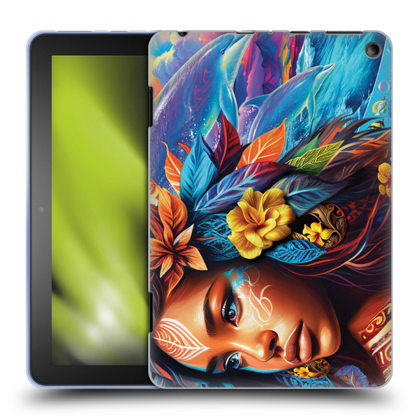 Michael David Ward Psychedelic Art Ocean Spirit Soft Gel Case for Amazon Fire HD 8/Fire HD 8 Plus 2020