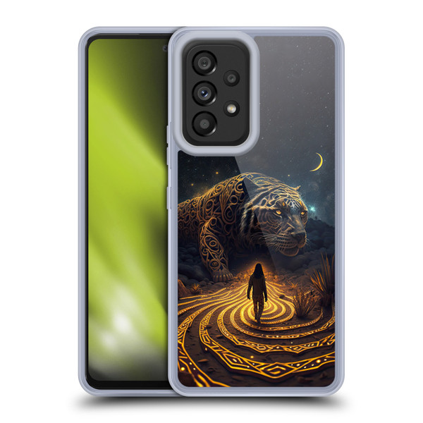 Shambhala Light Visionary Art Ethereal Graphics Big Cat Glow Soft Gel Case for Samsung Galaxy A53 5G (2022)