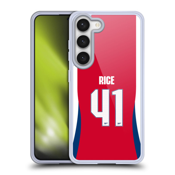 Arsenal FC 2024/25 Players Home Kit Declan Rice Soft Gel Case for Samsung Galaxy S23 5G